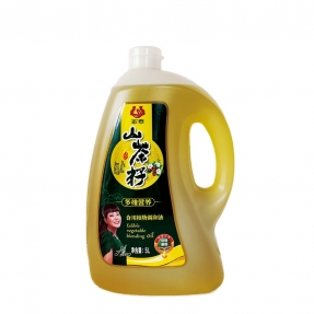 5l家泰山茶籽食用植物调和油（磨砂瓶配礼袋）